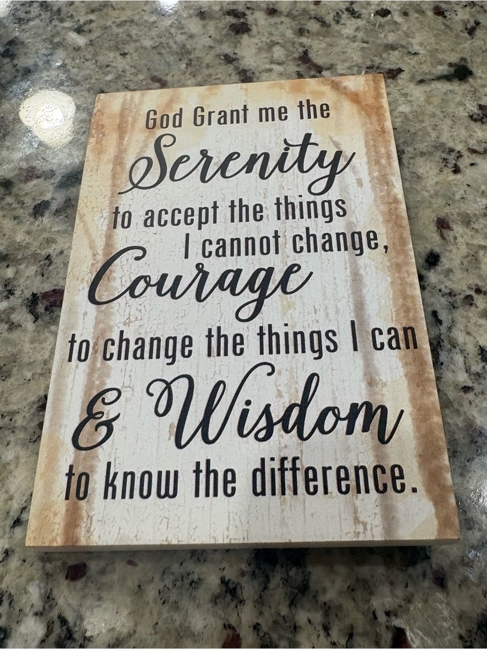 Small Serenity plaque from GANZ Wall or sitting